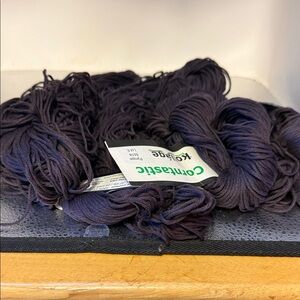 Dark Purple Yarn Skeins